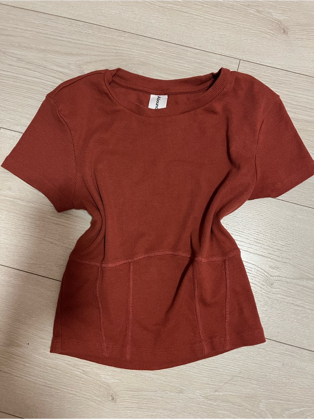 Abound Short Sleeve Top in red